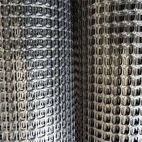 4米寬黑色篩網(wǎng) 養(yǎng)雞圍欄塑料方格網(wǎng) 泓宸輝河堤抗洪格柵